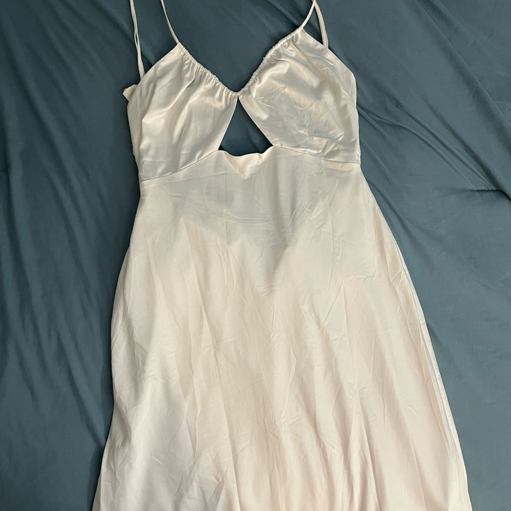 Petal & Pup Ivory Satin Dress
